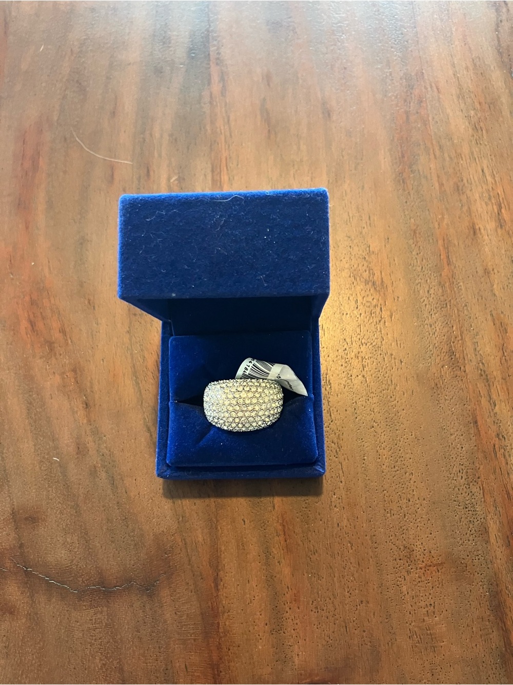 Kurt Geiger Silver Crystal Pave Dome Ring - Picture 7 of 8